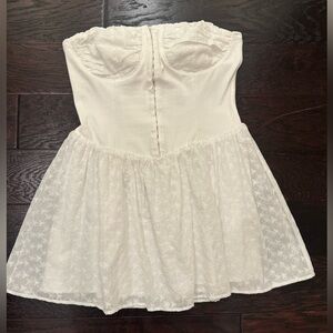 Le Lis White Strapless Dress